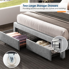 Frame detail | Close view of the Grevane Garynahine Velvet Bed Frame legs and rails