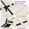 Support system | Solid wood slats and metal frame with support details
