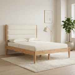 Room | Grevane Gometra Boucle Platform Bed in a styled bedroom