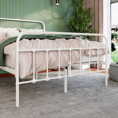Frame detail | Close view of the Grevane Hope Platform Bed legs and rails