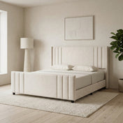 Grevane Kintail Velvet Channel Tufted Bed