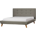 Grevane Luing Tufted Platform Bed | right three-quarter full-product view on white