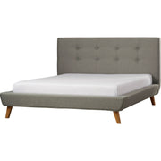 Grevane Luing Tufted Platform Bed | right three-quarter full-product view on white