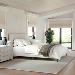 Room | The Grevane Plockton Piped Upholstered Bed in a bedroom