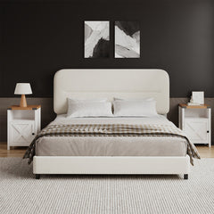 Front | Straight-on view of the Grevane Redpoint Upholstered Bedroom Set