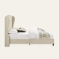 Side | Side profile of the Grevane Rousay Wingback Platform Bed