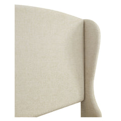Texture | Close view of the Grevane Rousay Wingback Platform Bed upholstery