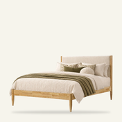 Grevane Scalpay Solid Wood Boucle Bed