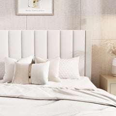 Headboard detail | Close view of the Grevane Scarista Velvet Platform Bed headboard