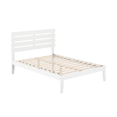 Angle | Three-quarter view of the Grevane Sheigra Solid Wood Platform Bed