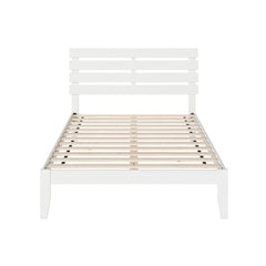 Front | Straight-on view of the Grevane Sheigra Solid Wood Platform Bed