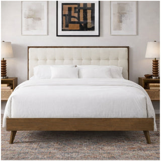 Grevane Shuna Solid Wood Tufted Bed