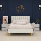 Grevane Sunart Low Profile Wingback Bed