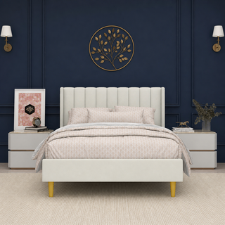 Grevane Sunart Low Profile Wingback Bed