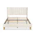 Grevane Sunart Low Profile Wingback Bed | untouched front view on white