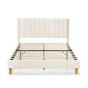 Grevane Sunart Low Profile Wingback Bed | untouched front view on white