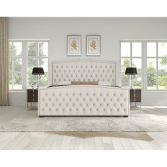 Front | Straight-on view of the Grevane Torridon Tufted Wingback Bed