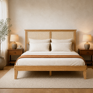 Grevane Westray Rattan Panel Bed Frame