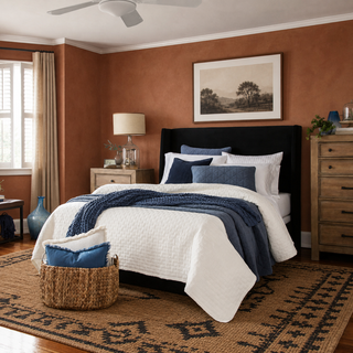 Grevane Westray Velvet Wingback Bed