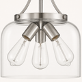 Light cluster | close view of the three sockets and exposed bulbs