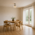 True size | the flush mount against a full-height doorway for scale