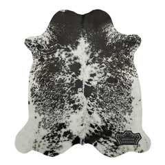 Hair-On Cowhide Area Rug, Black and White