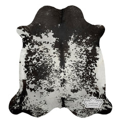 Hair-On Cowhide Area Rug, Black and White