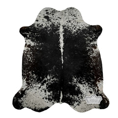 Hair-On Cowhide Area Rug, Black and White