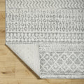 Folded corner | one corner turned back to show the pile and the woven backing