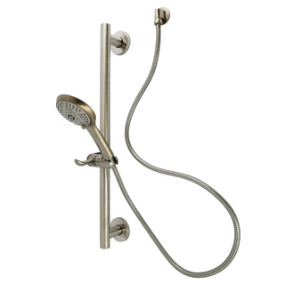 Hand Shower and Slide Bar Set, Tulare, 24 In Grab Bar in Brushed Nickel