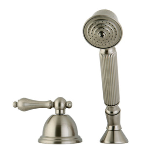 Hand Shower Diverter Set, Heirloom, Deck Mount for Roman Tub in Brushed Nickel