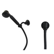 Hand Shower Kit, Vintage, Wall Mount, Brass, Matte Black