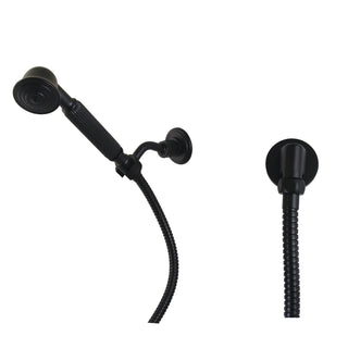 Hand Shower Kit, Vintage, Wall Mount, Brass, Matte Black