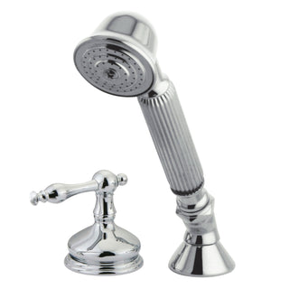 Hand Shower with Diverter, Heirloom, Deck Mount for Roman Tub in Polished Chrome