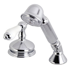 Hand Shower with Diverter, Heirloom, Deck Mount for Roman Tub in Polished Chrome