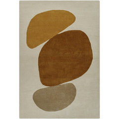 Hand-Tufted Wool Area Rug, 5' x 7'6" with Abstract Pattern