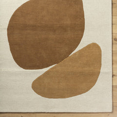 Hand-Tufted Wool Area Rug, 5' x 7'6" with Abstract Pattern