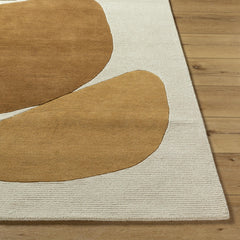 Hand-Tufted Wool Area Rug, 5' x 7'6" with Abstract Pattern