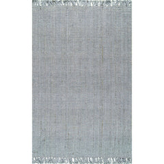 Hand Woven Area Rug, 8'6" x 11'6" in Gray