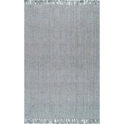 Hand Woven Area Rug, 8'6" x 11'6" in Gray