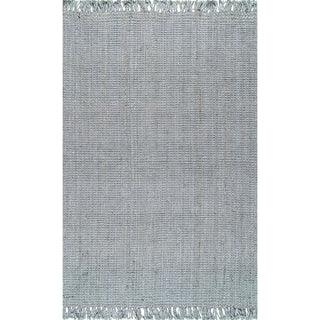 Hand Woven Area Rug, 8'6" x 11'6" in Gray