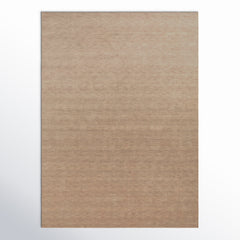 Hand Woven Indoor Area Rug, 8 Ft x 11 Ft in Beige Wool