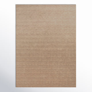 Hand Woven Indoor Area Rug, 8 Ft x 11 Ft in Beige Wool