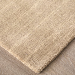 Hand Woven Indoor Area Rug, 8 Ft x 11 Ft in Beige Wool