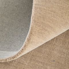 Hand Woven Indoor Area Rug, 8 Ft x 11 Ft in Beige Wool