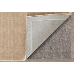 Hand Woven Indoor Area Rug, 8 Ft x 11 Ft in Beige Wool