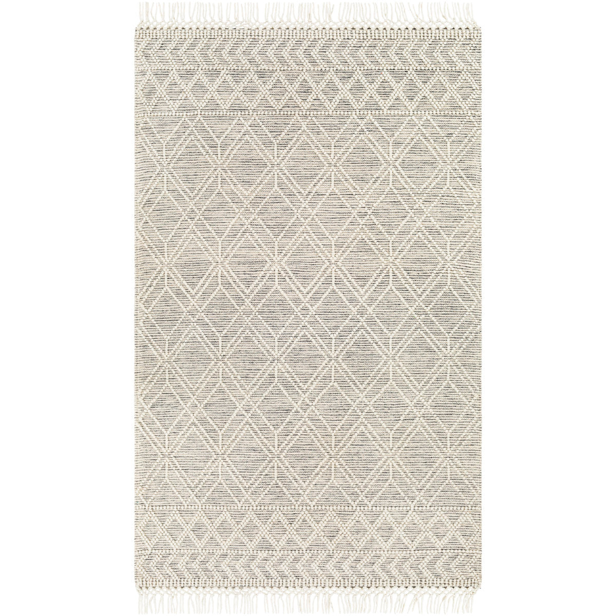 Handwoven Area Rug, 7 ft 6 in x 9 ft 6 in with Wool and Polyester