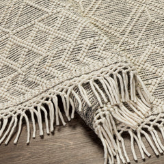Handwoven Area Rug, 7 ft 6 in x 9 ft 6 in with Wool and Polyester