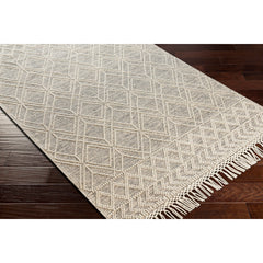 Handwoven Area Rug, 7 ft 6 in x 9 ft 6 in with Wool and Polyester