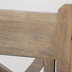 Hanging Porch Swing, Solid Mahogany Frame with Oyster Cushion